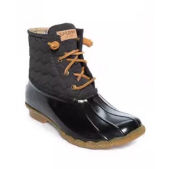 sperry saltwater quilted chevron duck boots